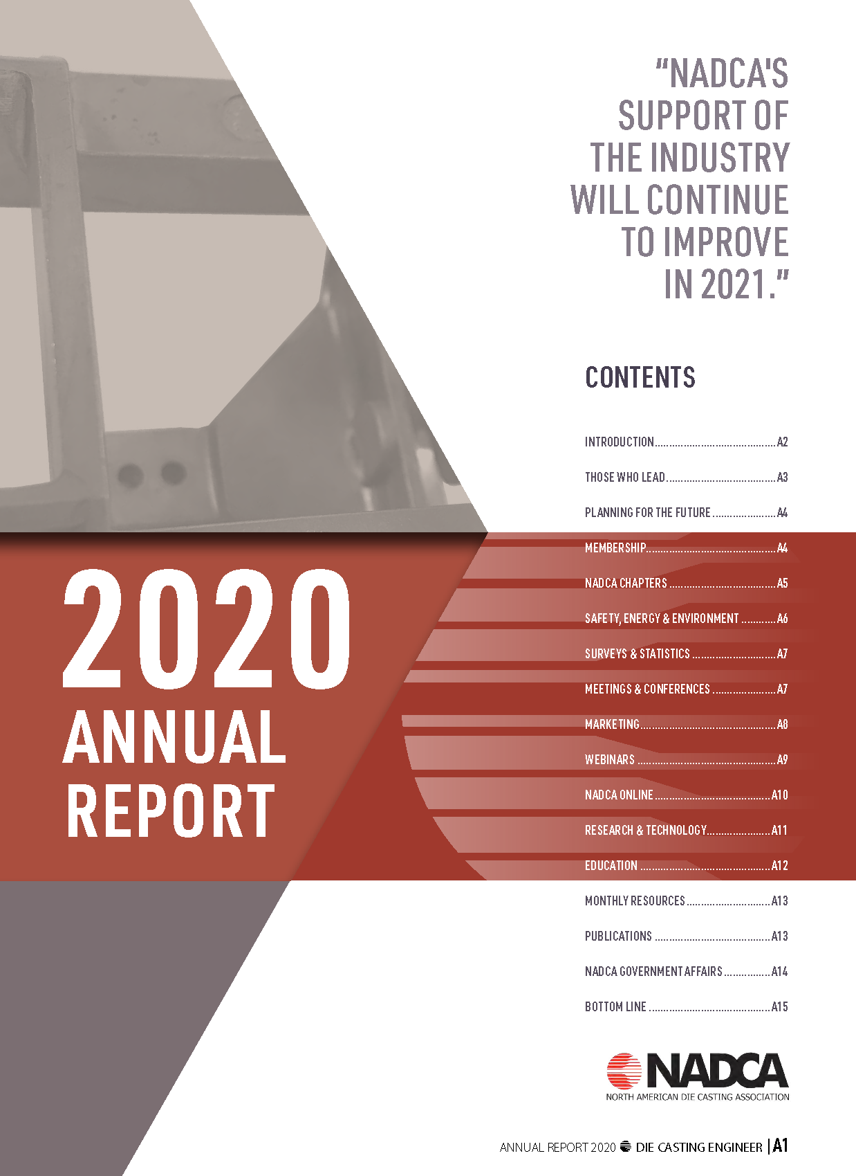 2020 NADCA Annual Report Cover